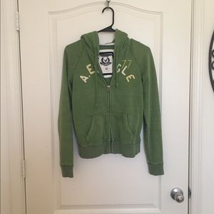 American Eagle Green Hoodie
